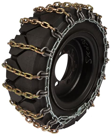 chain skid steer to trailer|12x16.5 skid steer tire chains.